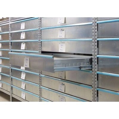 Metaliniai stalčiai stelažams 1500x600x264 mm 1